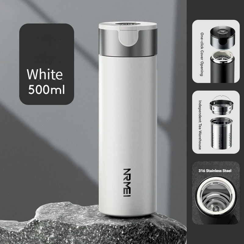 Thermos Bottiglia d'acqua Isolamento Un clic aperto Boccetta per vuoto in acciaio inossidabile Regalo per tazza da ufficio