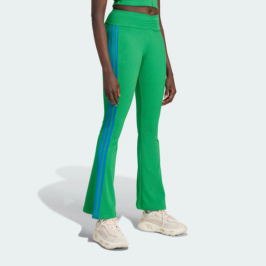 Adidas Originals Pantaloni a zampa d'elefante elastici semplici ed eleganti da donna JG8046