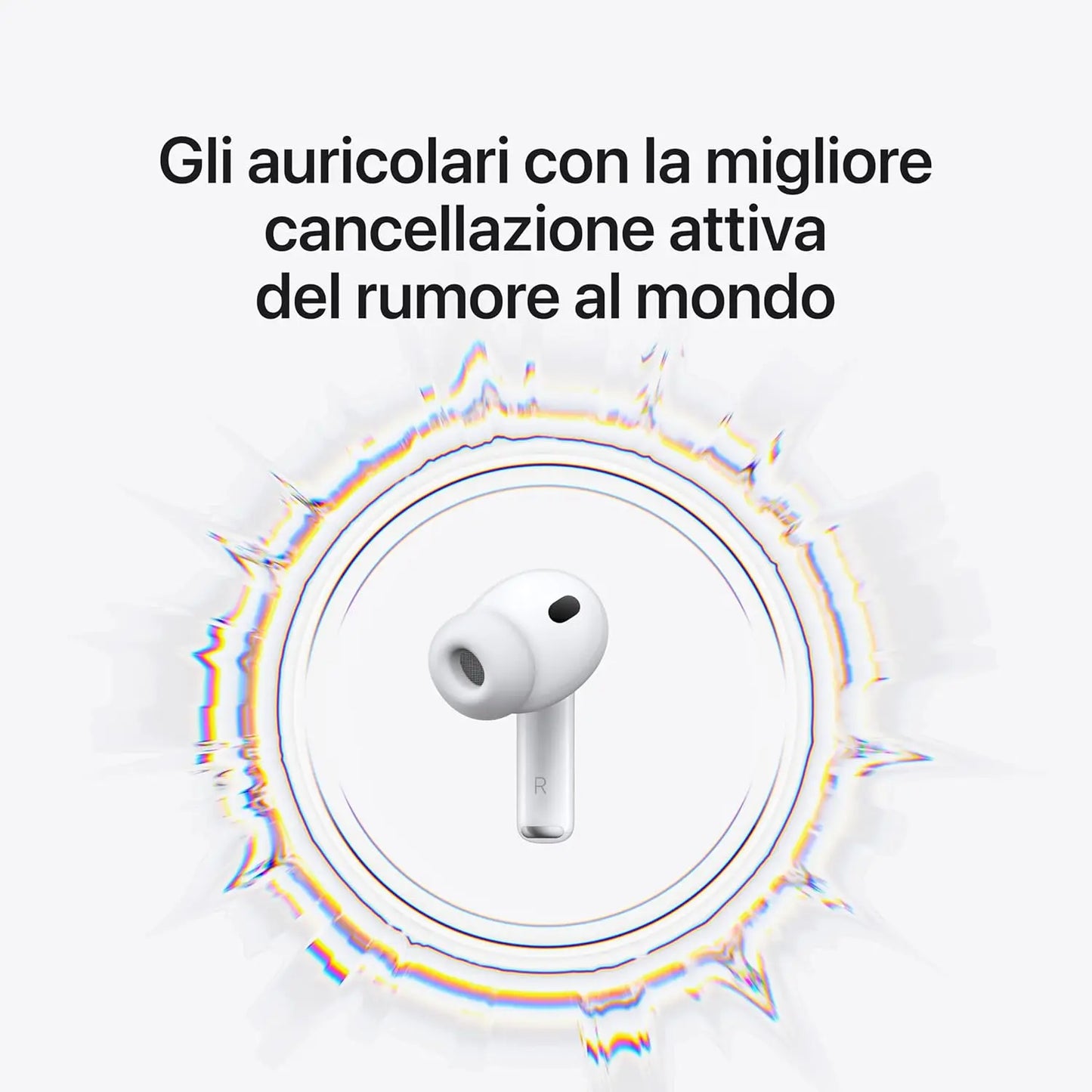 Nuovo Apple AirPods Pro 3, Cancellazione attiva del rumore, Rilevamento della frequenza cardiaca, Cuffie Bluetooth, Audio spaziale, Suono ad alta fedeltà, Ricarica USB-C