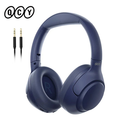 QCY H3 ANC Cuffie wireless Audio ad alta risoluzione Cuffie over Ear 43dB Cancellazione attiva del rumore Auricolare da gioco Bluetooth 5.4
