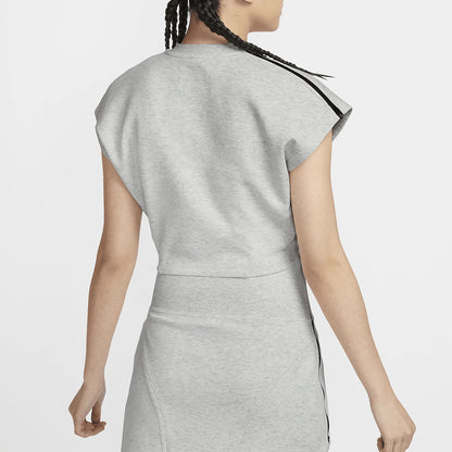 Top senza maniche casual traspirante con scollo tondo lavorato a maglia da donna nuovo ufficiale Nike FQ1851-013