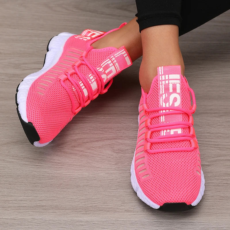 Scarpe sportive da donna Mesh Leggero Morbid sweat Cintura da jogging Traspirante Moda Sport Walking Scarpe casual da tennis basse per uomo