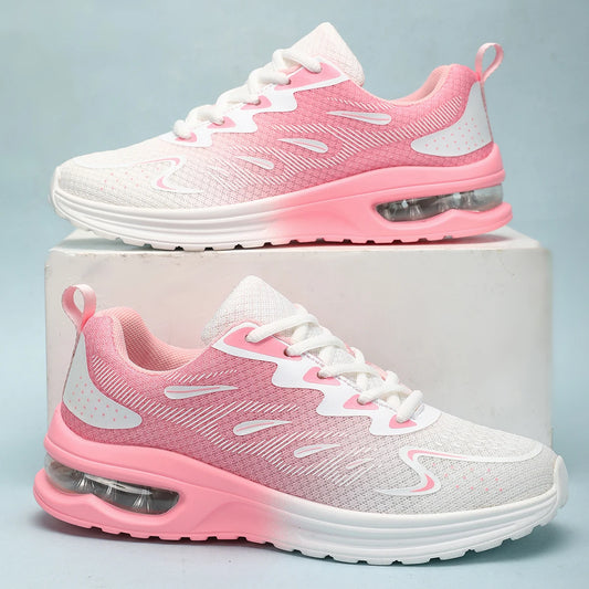 Sneaker da donna Scarpe da passeggio Scarpe sportive da tennis traspiranti con cuscino d'aria alla moda da donna