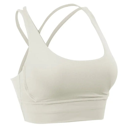 Nuovo reggiseno sportivo push up gilet da yoga incrociato sul retro fitness top imbottito sexy palestra ammortizzante corsa top corto traspirante abbigliamento sportivo