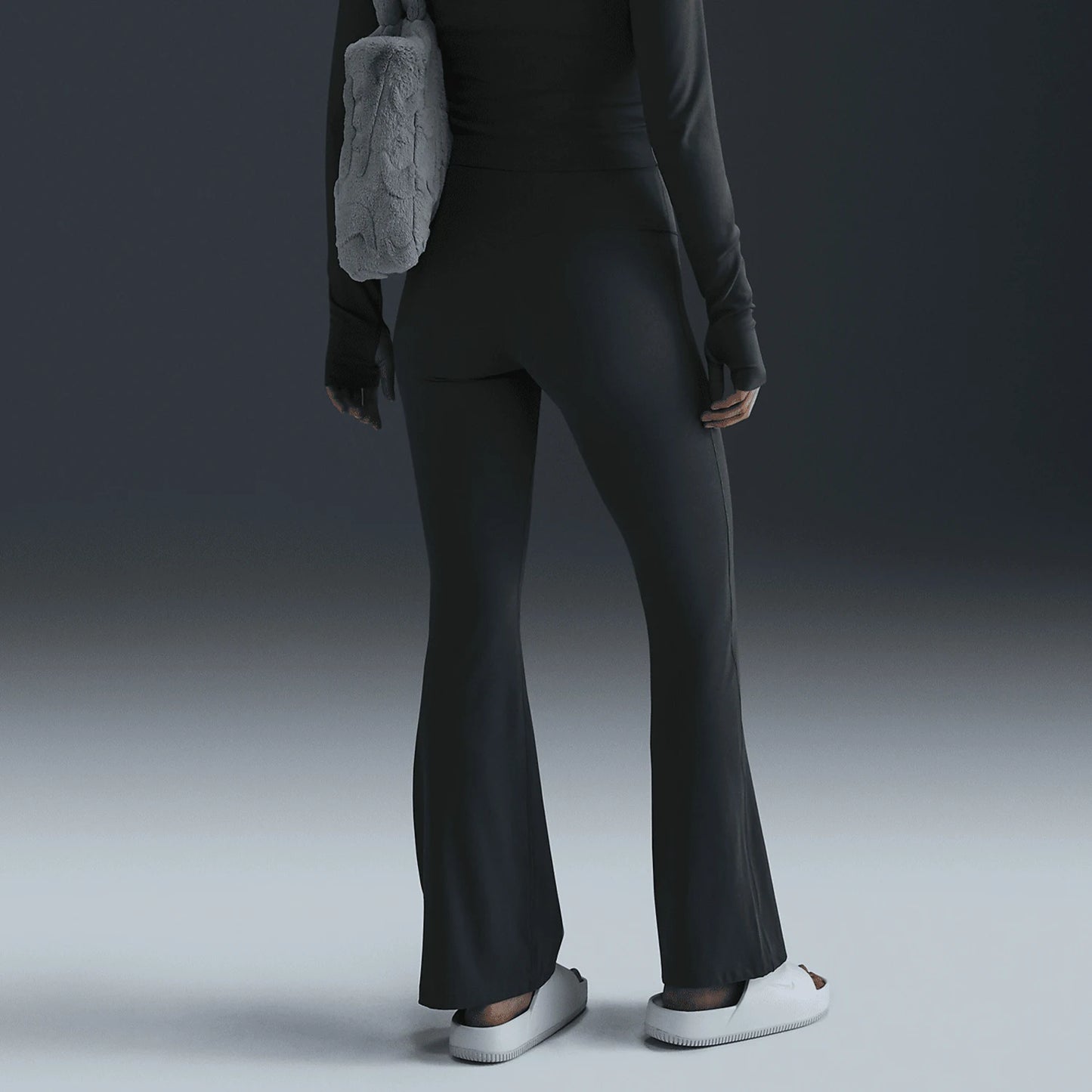 Pantaloni svasati alla moda con sollevamento del sedere a compressione da donna Nike genuini Zenvy FV7922-338