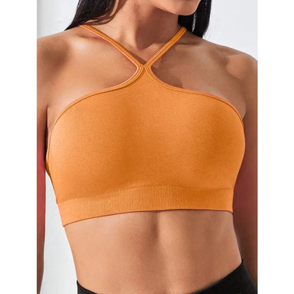 Top Sportivo Seamless Slim Fit Incrociato