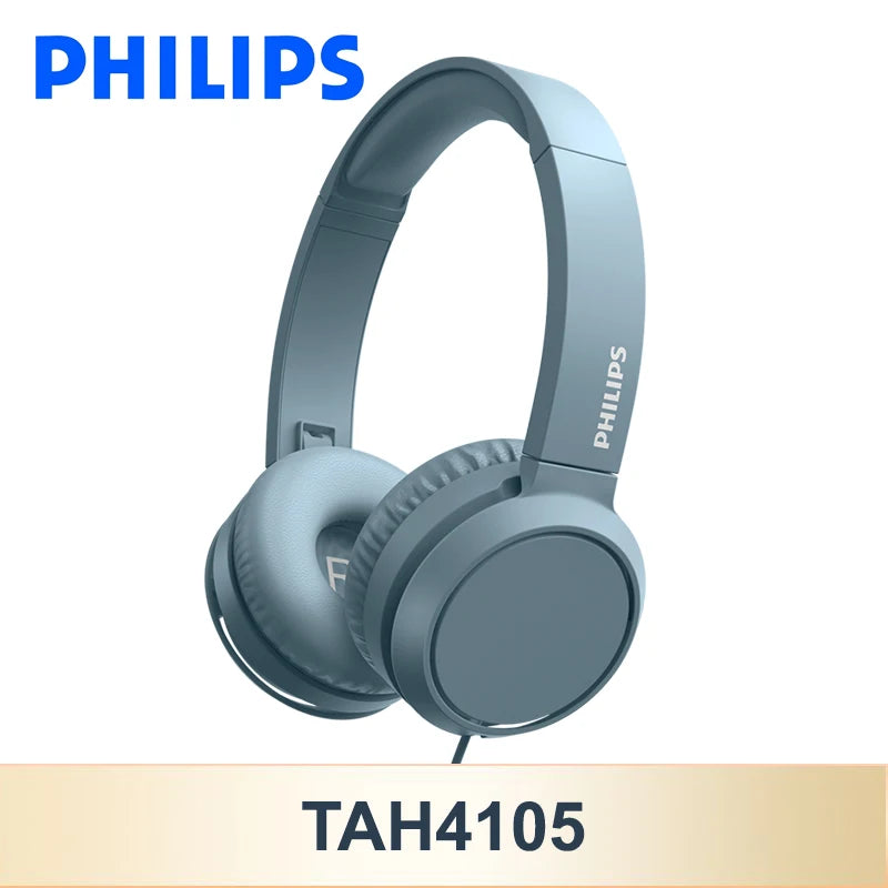 Philips TAH4105 Cuffie cablate Cuffie per chiamate HD stereo HiFi con microfono Adatto per l'apprendimento online e gli sport all'aria aperta