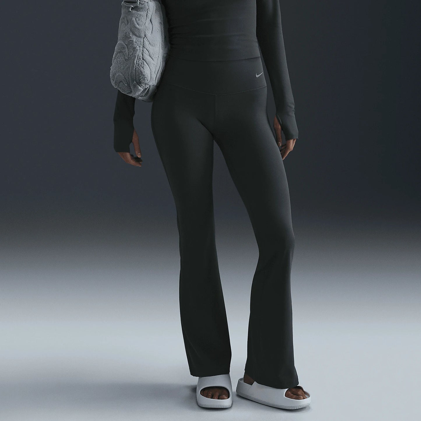 Pantaloni svasati alla moda con sollevamento del sedere a compressione da donna Nike genuini Zenvy FV7922-338