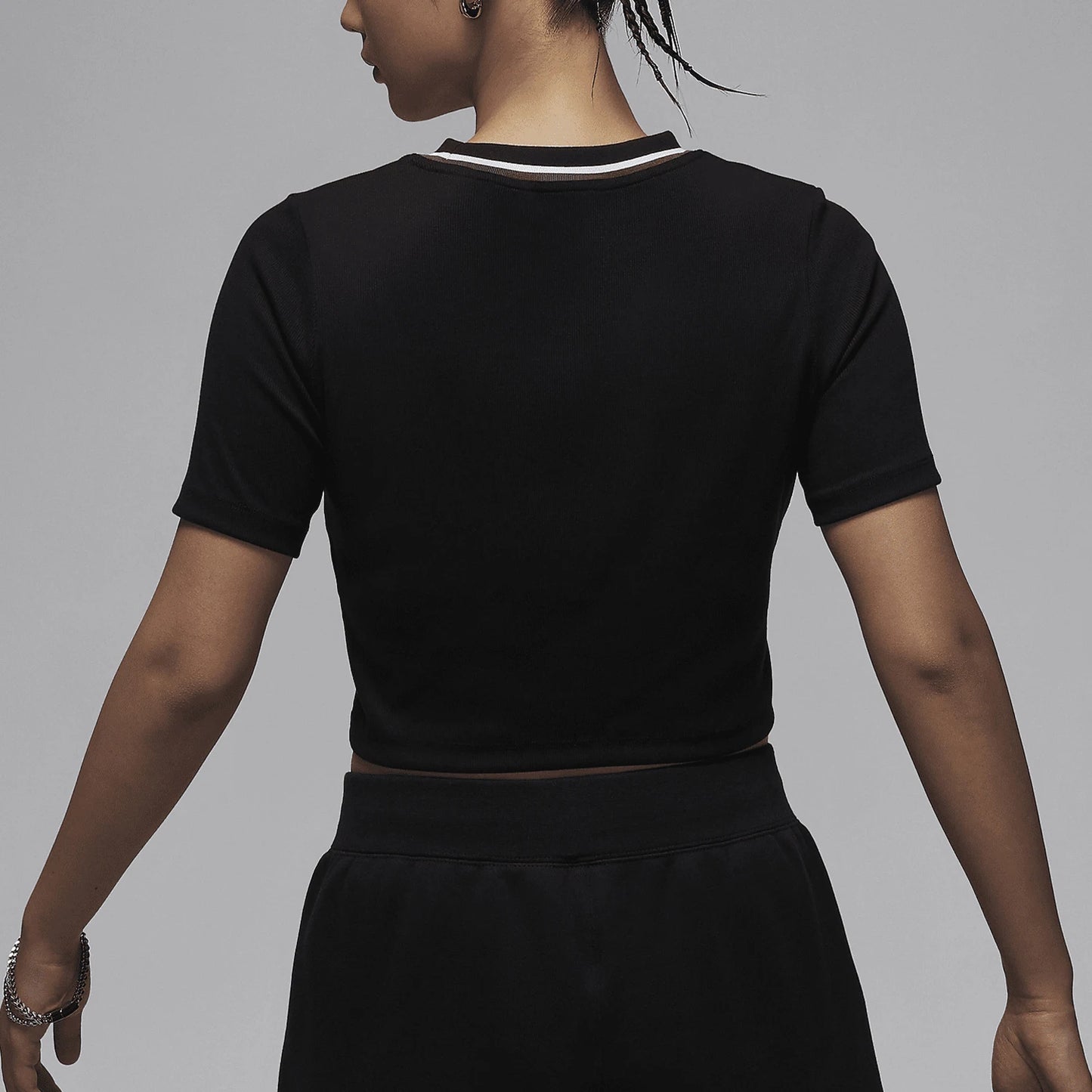 Nike T-shirt casual a maniche corte slim fit traspirante ufficiale autentica JORDAN da donna FV7090-010