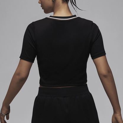 Nike T-shirt casual a maniche corte slim fit traspirante ufficiale autentica JORDAN da donna FV7090-010