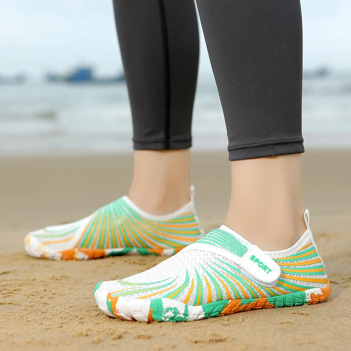 Scarpe da scoglio per uomo Donna Calzino da acqua ad asciugatura rapida a piedi nudi Scarpe sportive da atletica per esterni per kayak Canottaggio Escursionismo Surf Camminate