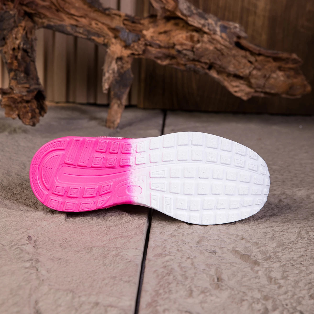 Sneaker Scarpe da passeggio da donna Moda da donna Cuscino d'aria Mesh Traspirante Scarpe sportive da tennis Suola con cuscino d'aria Parte superiore della scarpa sfumata