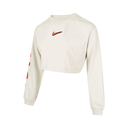 NIKE 2025 T-shirt lavorata a maglia AS W NSW LS SUP CROP TEE B2S da donna HV5006-072