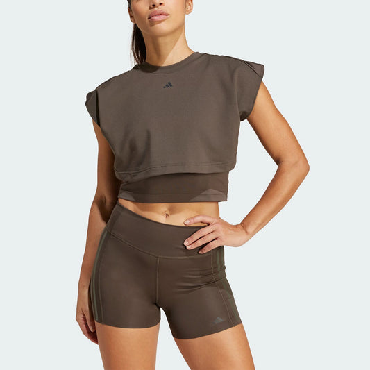 Adidas ufficiale autentico POWER BOXY TK manica corta sportiva fitness da donna IW3187