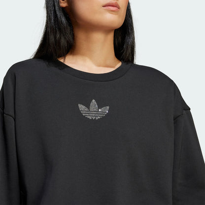 adidas Originals Trefoil Felpa sportiva casual a maniche lunghe in maglia da donna IT9662