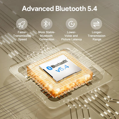 QCY H3 ANC Cuffie wireless Audio ad alta risoluzione Cuffie over Ear 43dB Cancellazione attiva del rumore Auricolare da gioco Bluetooth 5.4