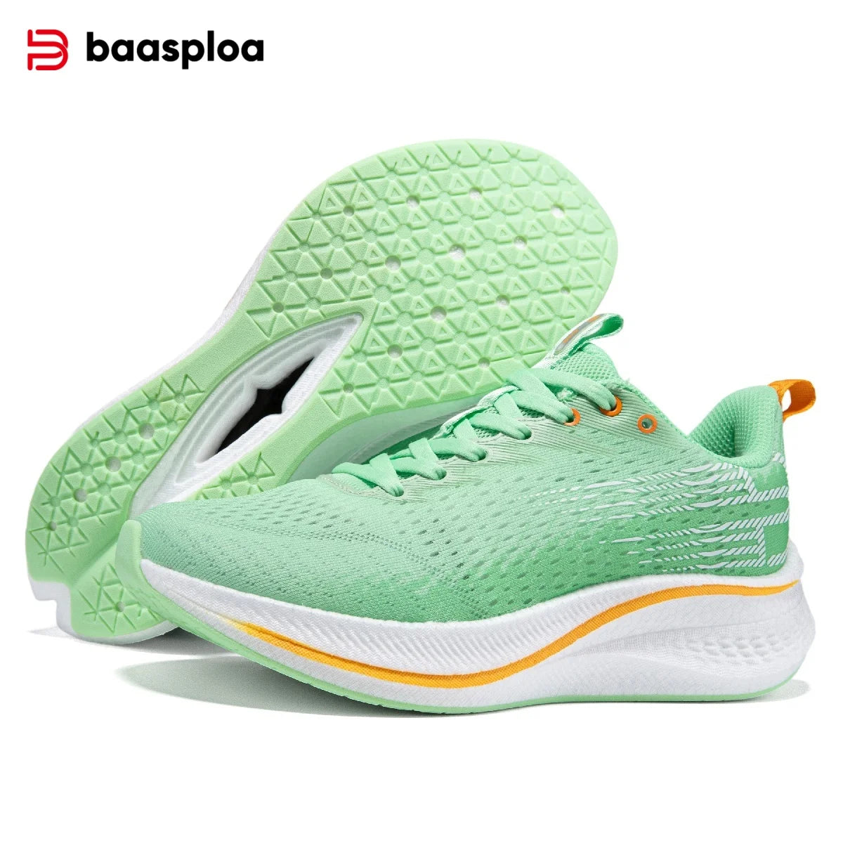 Baasploa Scarpe da corsa professionali da donna Scarpe sportive antiscivolo con piastra in carbonio per esterni Scarpe da ginnastica da jogging traspiranti casual femminili
