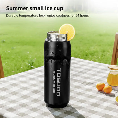 TOSUOD Tazza per acqua isolata in acciaio inox 550ML Bollitore per acqua per bicicletta in acciaio 304 Facile da trasportare Mantiene la bottiglia calda e fredda