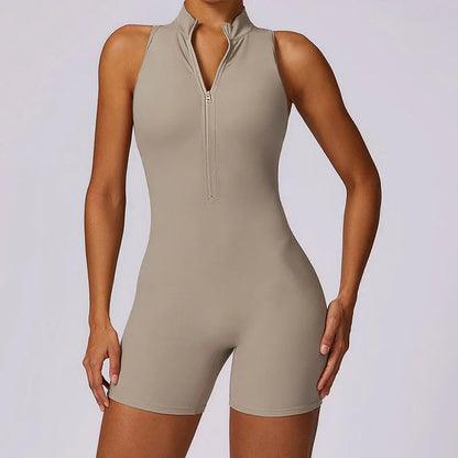 Cloud Hide Tuta intera con cerniera frontale Tuta sportiva da corsa per donna Allenamento Tuta da donna Abbigliamento sportivo Tuta da yoga fitness