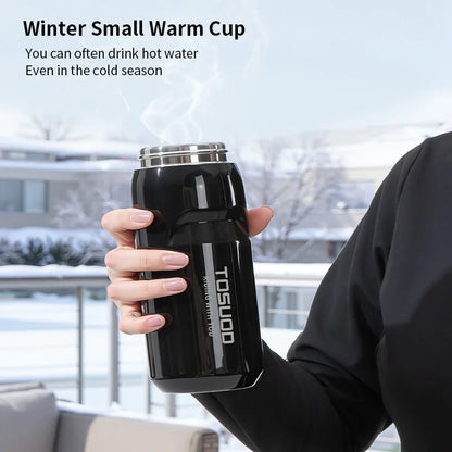 TOSUOD Tazza per acqua isolata in acciaio inox 550ML Bollitore per acqua per bicicletta in acciaio 304 Facile da trasportare Mantiene la bottiglia calda e fredda