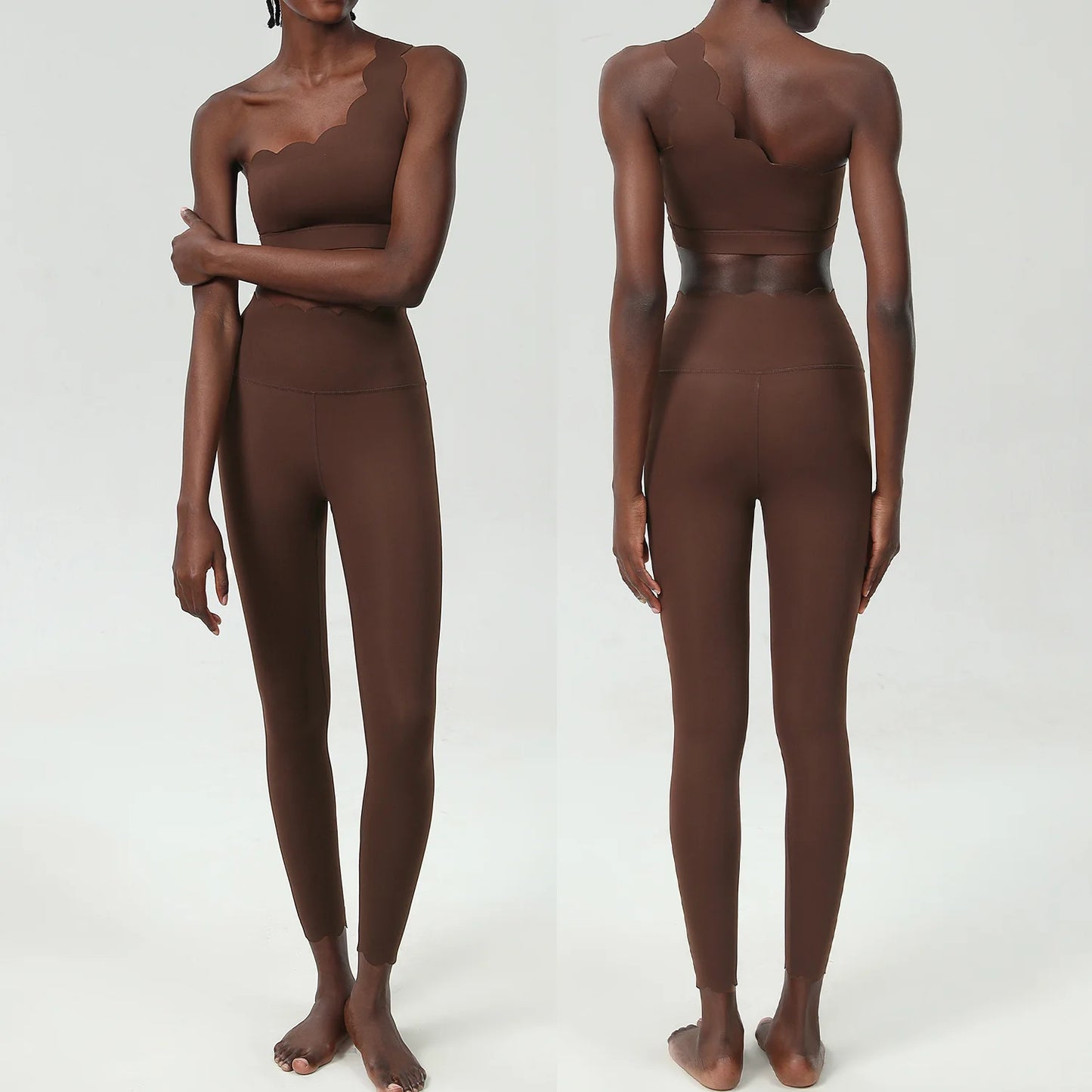 Set da yoga fitness da donna in due pezzi, morbido e burroso, da corsa, da palestra, traspirante, ad asciugatura rapida, abbigliamento sportivo femminile, da allenamento