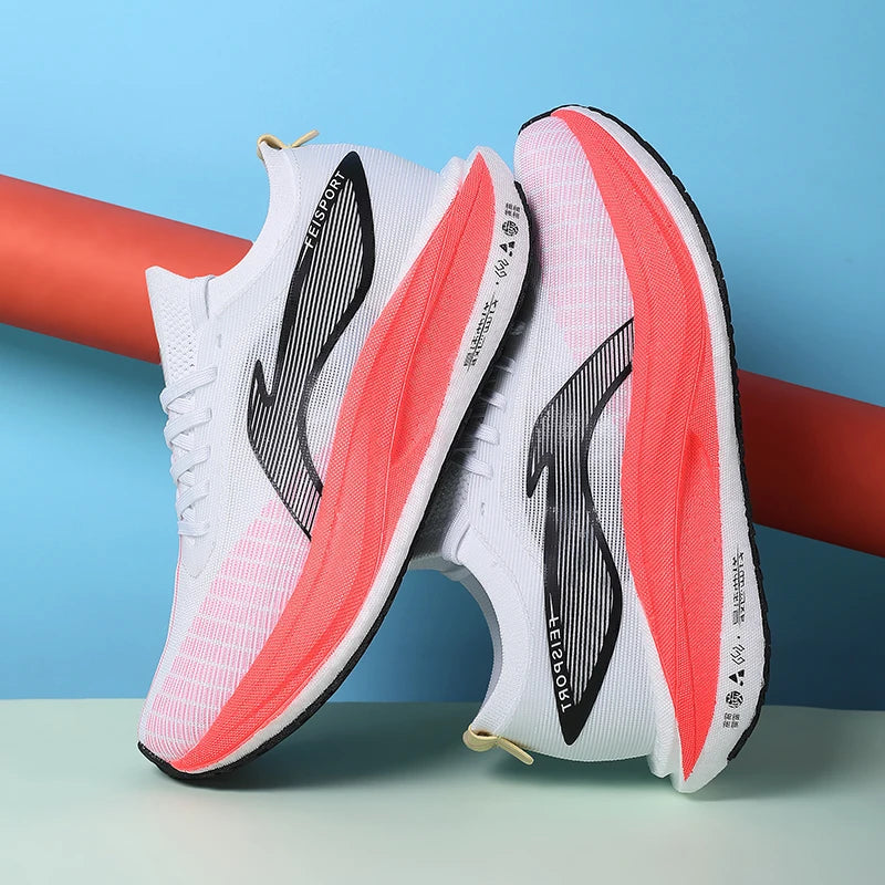 Scarpe da corsa Feidian 5E 2025 scarpe da corsa da allenamento scarpe da corsa in carbonio di alta qualità ultraleggere con assorbimento degli urti