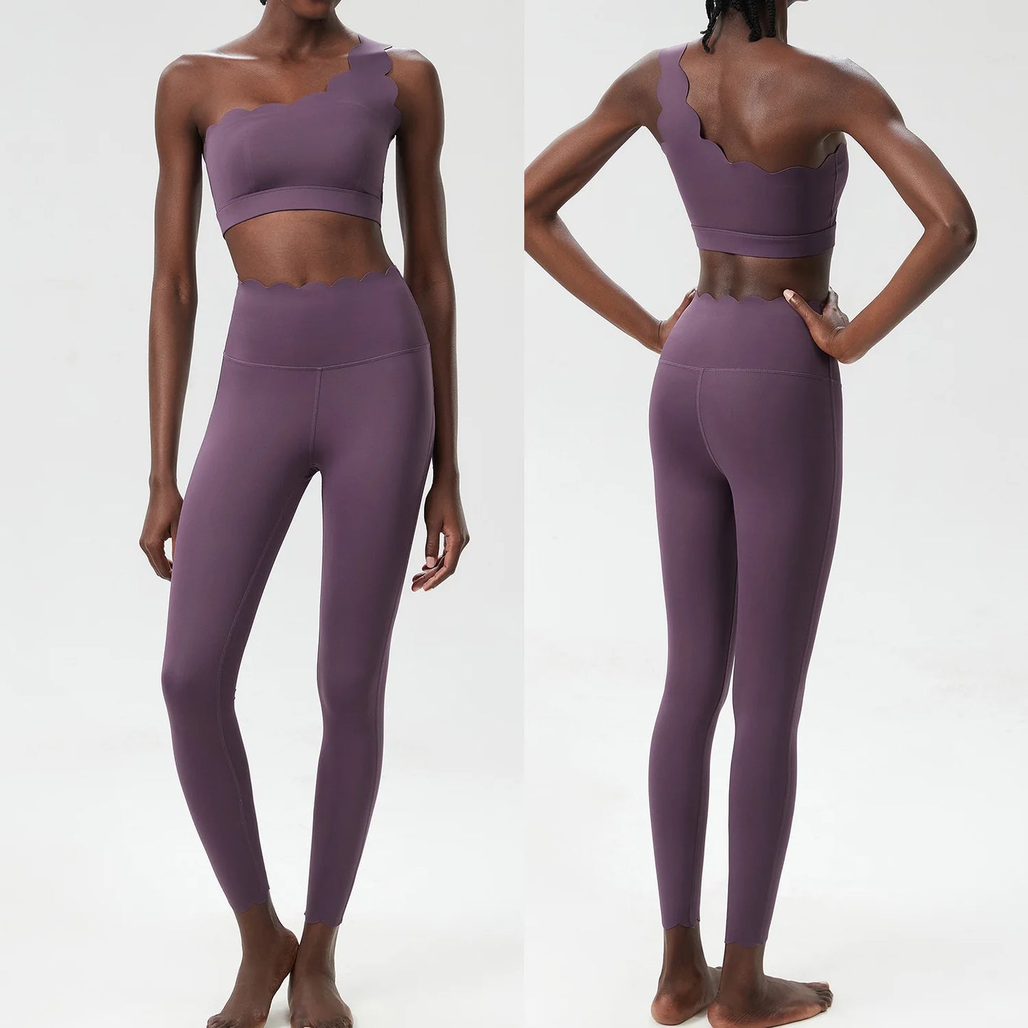 Set da yoga fitness da donna in due pezzi, morbido e burroso, da corsa, da palestra, traspirante, ad asciugatura rapida, abbigliamento sportivo femminile, da allenamento