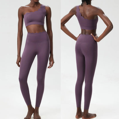 Set da yoga fitness da donna in due pezzi, morbido e burroso, da corsa, da palestra, traspirante, ad asciugatura rapida, abbigliamento sportivo femminile, da allenamento