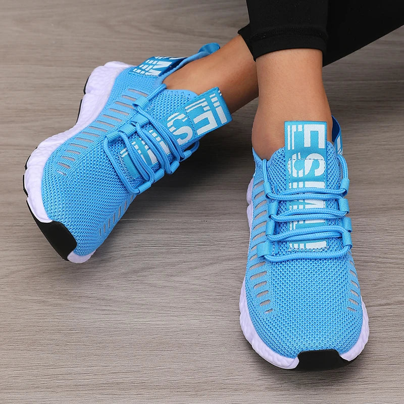 Scarpe sportive da donna Mesh Leggero Morbid sweat Cintura da jogging Traspirante Moda Sport Walking Scarpe casual da tennis basse per uomo