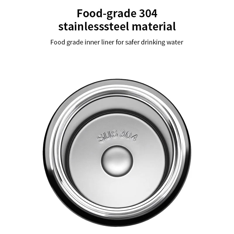 TOSUOD Tazza per acqua isolata in acciaio inox 550ML Bollitore per acqua per bicicletta in acciaio 304 Facile da trasportare Mantiene la bottiglia calda e fredda