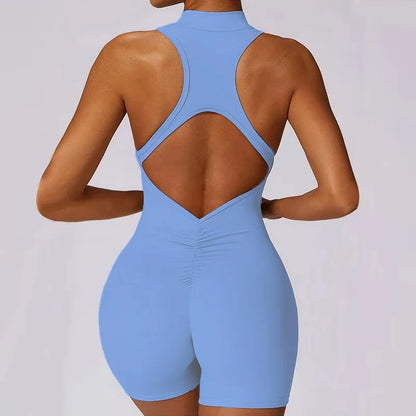 Cloud Hide Tuta intera con cerniera frontale Tuta sportiva da corsa per donna Allenamento Tuta da donna Abbigliamento sportivo Tuta da yoga fitness