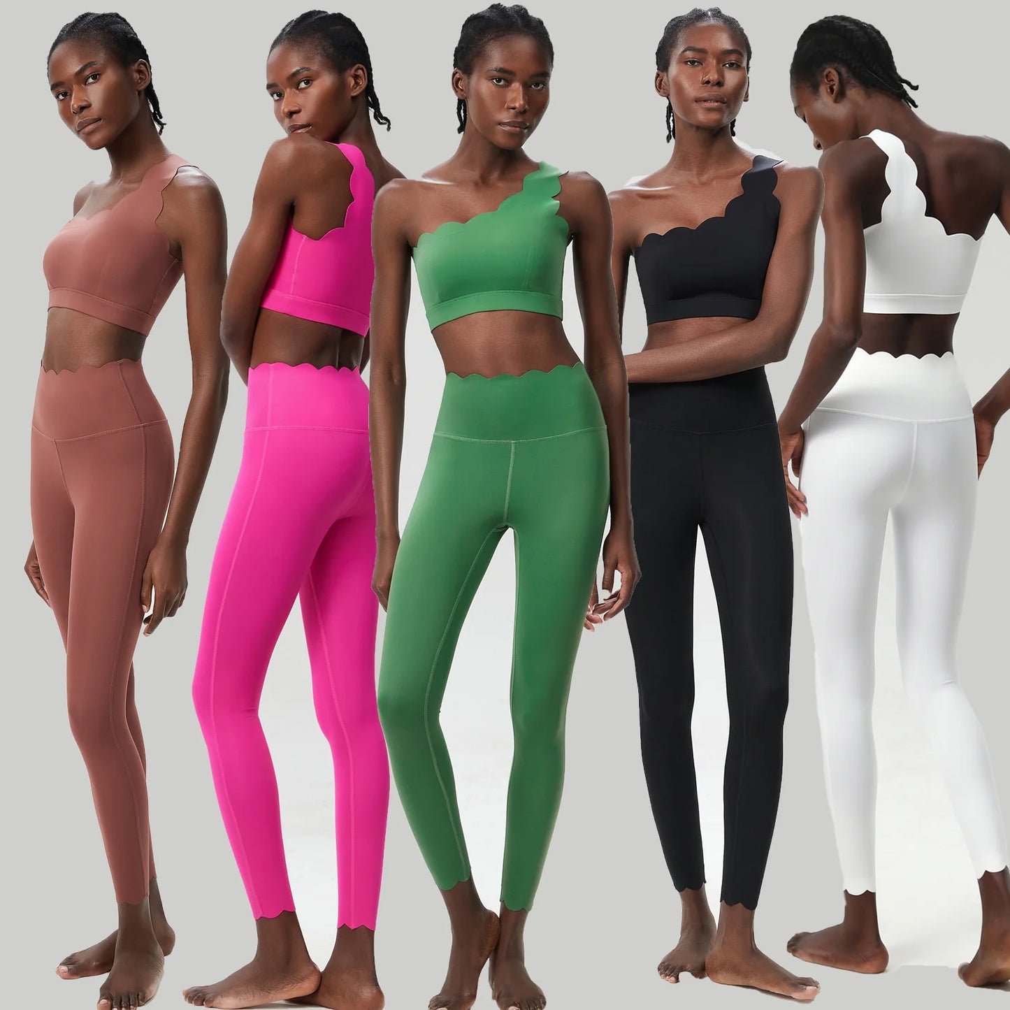 Set da yoga fitness da donna in due pezzi, morbido e burroso, da corsa, da palestra, traspirante, ad asciugatura rapida, abbigliamento sportivo femminile, da allenamento