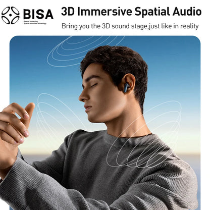 Baseus Bowie M2s Auricolare wireless -48dB Cancellazione attiva del rumore Cuffie Bluetooth 5.3 38ms Auricolari audio spaziale a bassa latenza