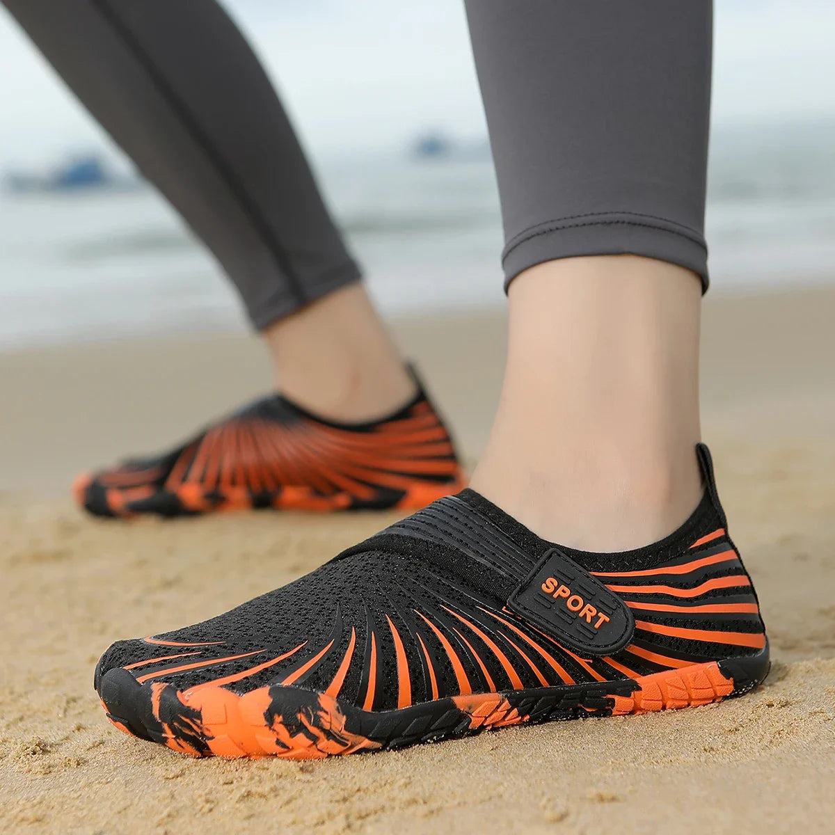 Scarpe da scoglio per uomo Donna Calzino da acqua ad asciugatura rapida a piedi nudi Scarpe sportive da atletica per esterni per kayak Canottaggio Escursionismo Surf Camminate