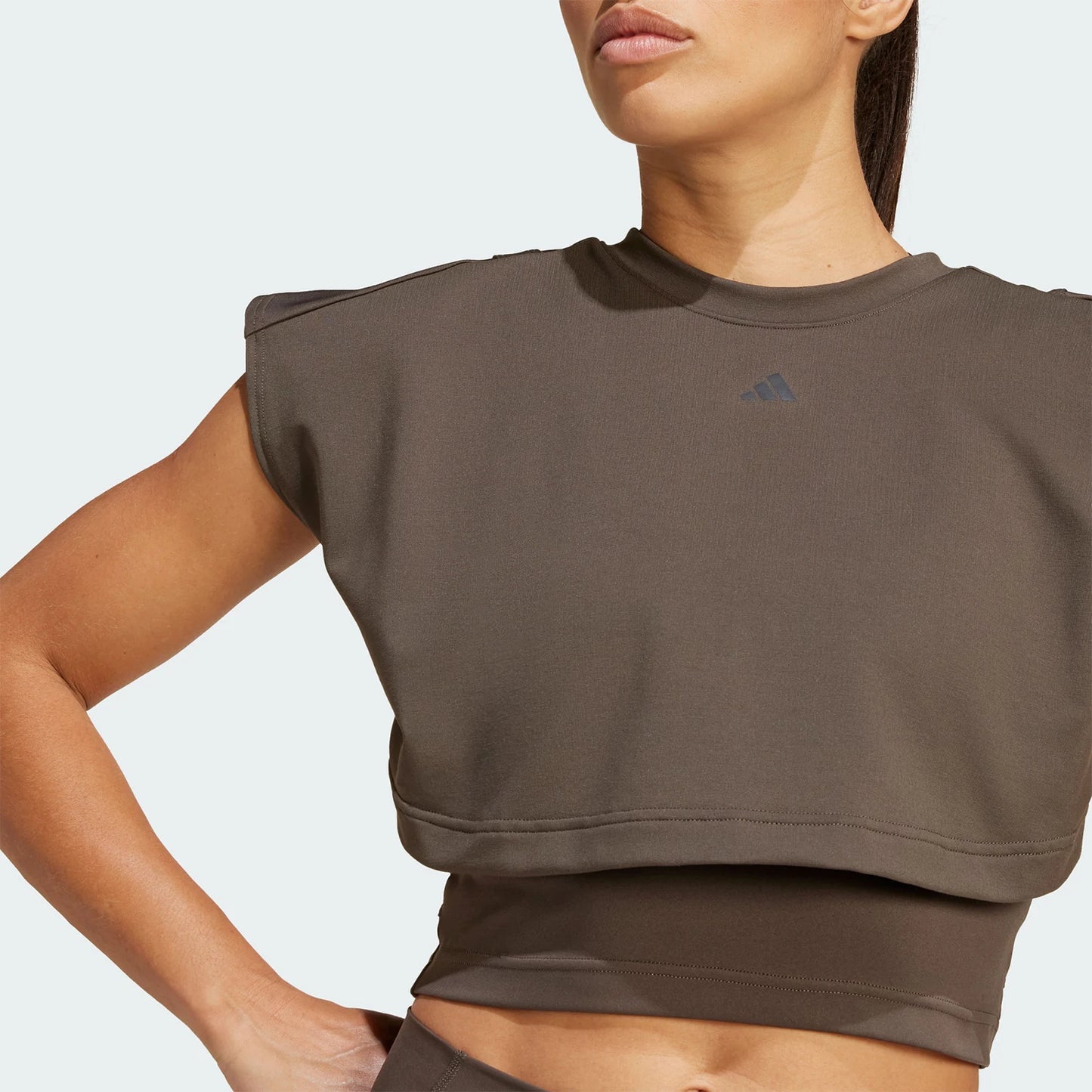 Adidas ufficiale autentico POWER BOXY TK manica corta sportiva fitness da donna IW3187