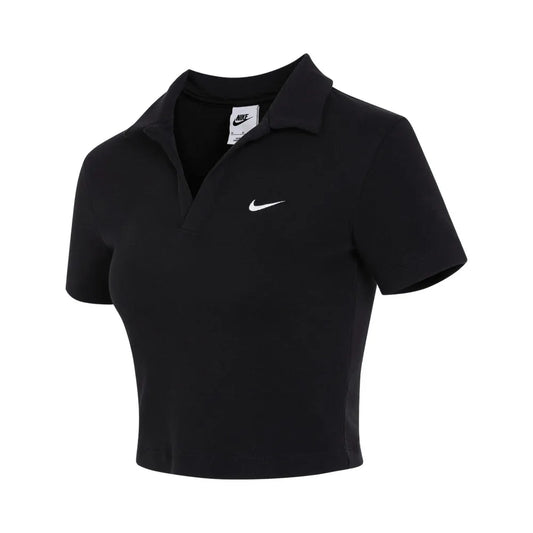 NIKE 2025 T-shirt da donna AS W NSW ESSNTL SS POLO CRP TO Knit DV7885-010