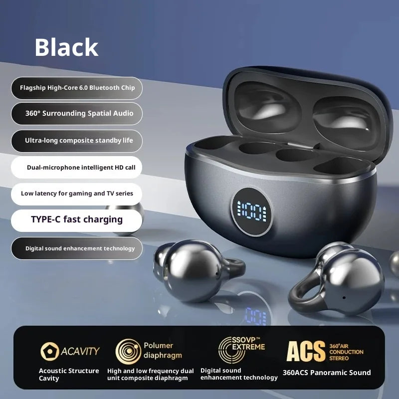 Originale SONY Ear clip OWS Wireless Bluetooth Ear Clip Cuffie sportive da gioco Cuffie HIFI Surround Sound Auricolari con microfono